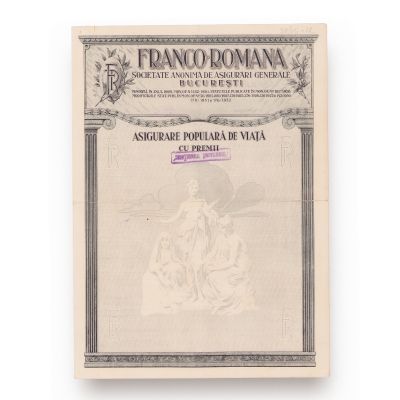Societatea Franco-Română, asigurare populară de viață cu premii, 1938