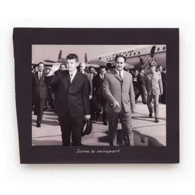 Nicolae Ceaușescu în vizită la două uzine din Iași și Cluj, 3 fotografii de epocă, 1966-1968