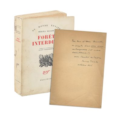 Mircea Eliade, Forêt interdite, 1955, cu dedicație pentru Anne și Henri Hunwald