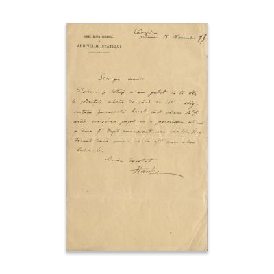 Bogdan Petriceicu Hasdeu, două corespondențe pentru Gheorghe Stephănescu, 1903