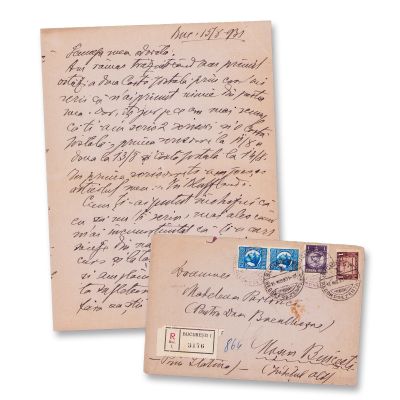 Constantin Bacalbașa, amplă scrisoare de dragoste expediată soției, 15 august 1931 