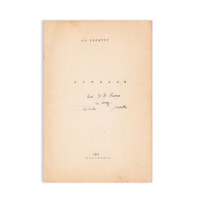 Al. Rosetti, Diverse, 1962, cu dedicație pentru D. D. Roșca