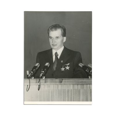 Nicolae Ceaușescu, colecție de 9 fotografii de presă
