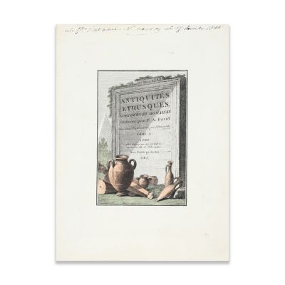 Antiquités étrusques, grecques et romaines, tomul I, 1785
