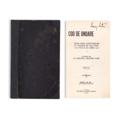 Lt. Colonel Draghici Iosif, Cod de onoare, 1929