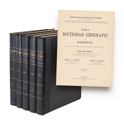 Marele Dicționar Geografic al României, 1898 - 1902, 5 volume