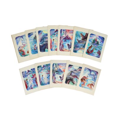 Ioan Slavici, Limir împărat, colecție de 12 ilustrații realizate de Adrian Ionescu