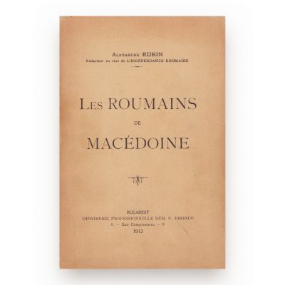 Alexandre Rubin, Les Roumains de Macédoine, 1913