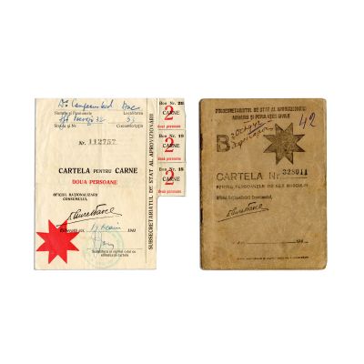 Două cartele pentru alimente, 1941-1942