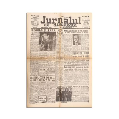Publicația „Jurnalul de dimineață”, 9 noiembrie 1944 - Regele și Țara
