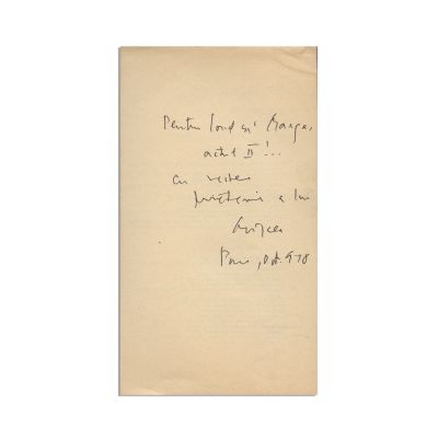 Mircea Eliade, Histoire des croyance et des idées religieuses, 3 volume, cu dedicație pentru Marga și Ionel Jianu