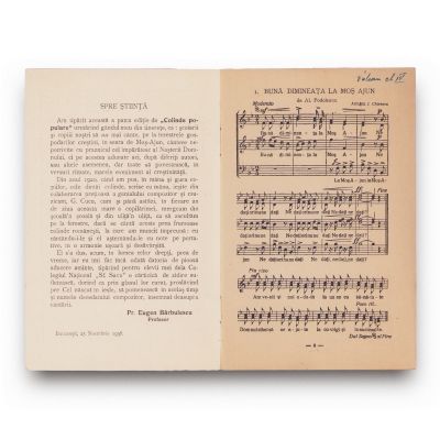 Colinde populare și cântece basarabene, trei broșuri, 1932-1939