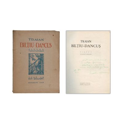 Ion Grosanu, Traian Bilțiu-Dăncuș, 1946, cu dedicația pictorului