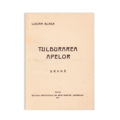 Lucian Blaga, Orizont și stil + Tulburarea apelor + Pietre pentru templul meu, cu dedicația lui Lucian Blaga și ex-librisul lui D. D. Roșca