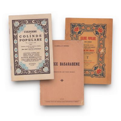 Colinde populare și cântece basarabene, trei broșuri, 1932-1939