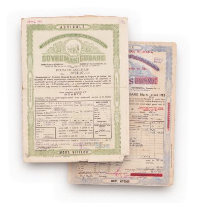 Sovromasigurare, două polițe de asigurare, 1951-1954