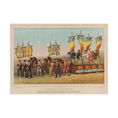 Carol Popp de Szathmáry, Croitori, Modiste, Pălărieri, Frizeri, Cizmari și Pantofari - Albumul Carelor Simbolice, cromolitografie