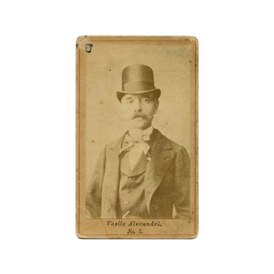 Vasile Alecsandri, fotografie de epocă, atelier Frații Șaraga