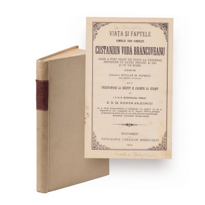 Viața și faptele lui Constantin Brâncoveanu, 1914 + Copii și amicii lor, 1898 + Școala de țesătorie, instrucțiuni, 1897, 3 volume colligate
