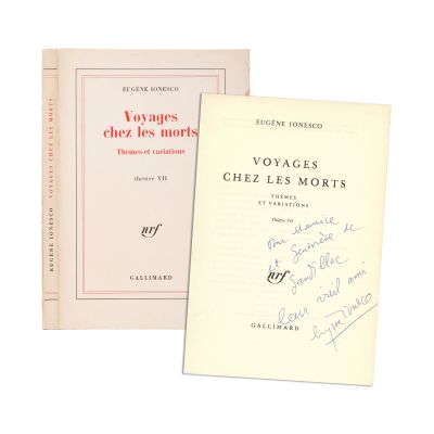 Eugène Ionesco, Voyages chez les morts, 1981, cu dedicație pentru Maurice și Geneviève de Gandillac