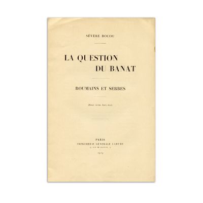 Sévère Bocou, La question du Banat, Roumains et Serbes, 1919, cu două hărți