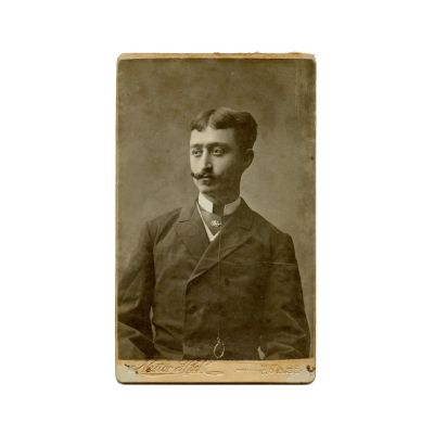 A. C. Cuza, fotografie de epocă, atelier Nestor Heck, cca. 1890