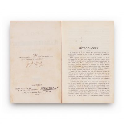 G. A. Mandy, Lege asupra taxelor de timbru și înregistrare, 1906, cu semnătura autorului
