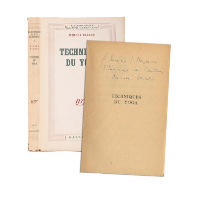 Mircea Eliade, Techniques du yoga, 1948, cu dedicație olografă