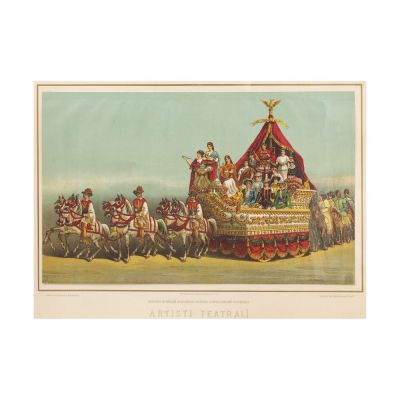 Carol Popp de Szathmáry, Artiști Teatrali - Albumul Carelor Simbolice, cromolitografie