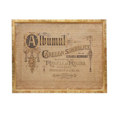 Două coperte ale albumului Carelor Simbolice, cromolitografie și cromolitografie pe pânză