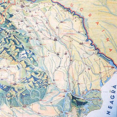 Harta României în relief, 1938