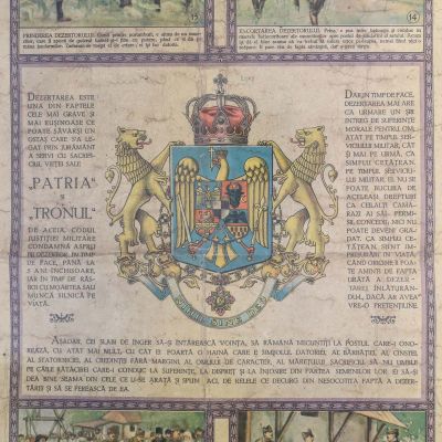 Colonel I. Sîmboteanu, Dezertarea și urmările ei, afiș propagandistic 
