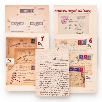 Colecție de 58 de cărți poștale ce poartă ștampila cenzurii