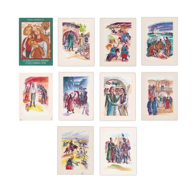 Petre Ispirescu, Le vaillant petit dernier et les pommes d’or, nouă ilustrații de Adrian Ionescu