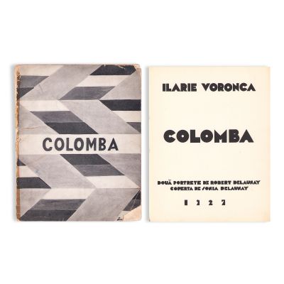 Ilarie Voronca, Colomba, 1927, exemplar numerotat cu dedicație pentru jurnalistul Miron Grindea
