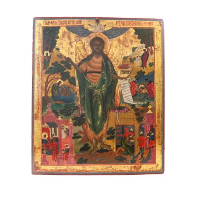 Icoană lipovenească, Sfântul Ioan Botezătorul sau Înaintemergătorul, a doua jumătate a secolului al XIX-lea