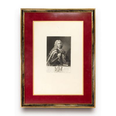 Principele Dimitrie Cantemir, gravura de epocă, 1734