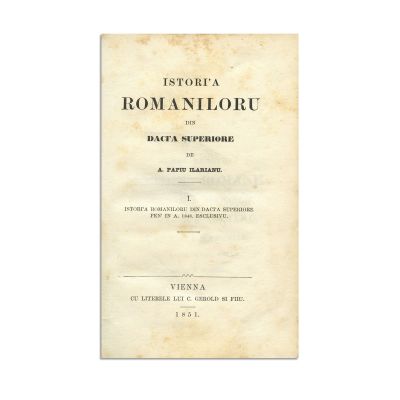 A. Papiu-Ilarian, Istoria Românilor din Dacia Superioară, 1851