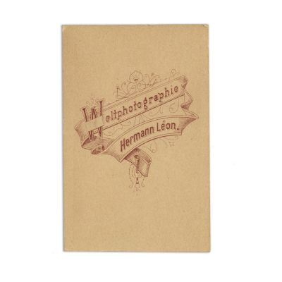 Domnitorul Carol I, fotografie format carte-de-visite, atelier Hermann Leon