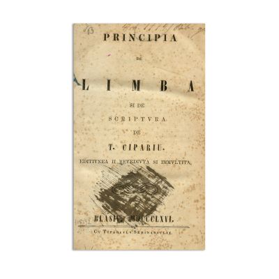 Tim. Cipariu, Principii de limbă și de scriptură, 1866