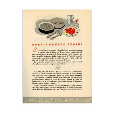 Les bons plats roumains [Bucate românești], 1937