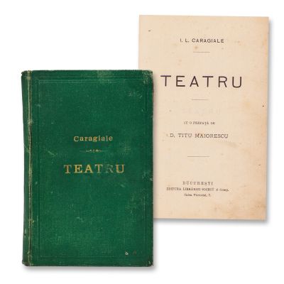I. L. Caragiale, Teatru, [1889], prima ediție 