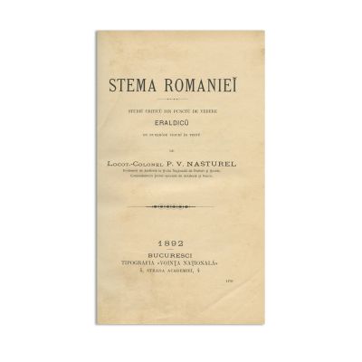 P. V. Năsturel, Stema României, 1892