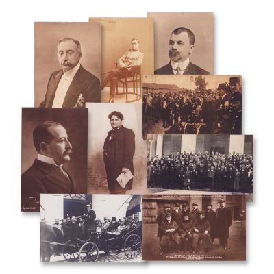 Evenimente publice și personalități politice și culturale, 9 cărți poștale fotografice 