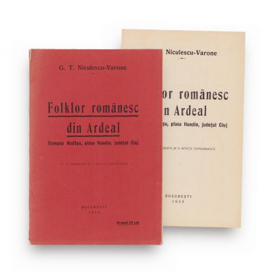 G. T. Niculescu-Varone, Folklor românesc din Ardeal, 1935