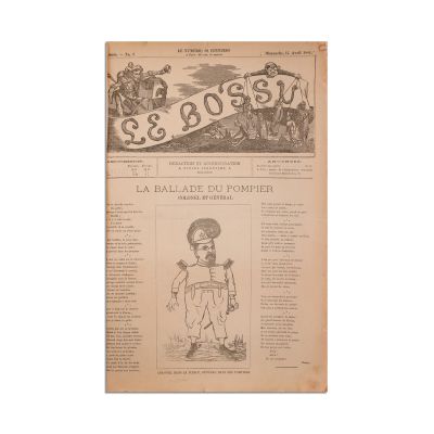 Publicația „Le Bossu”, anul I, 30 numere colligate, 1884-1885