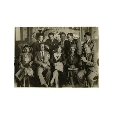 Iosif Ross și Filip Brunea-Fox, fotografie de grup
