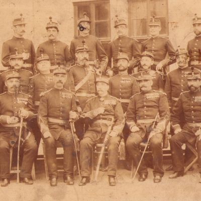 Constantin Budișteanu și alți ofițeri, fotografie de grup