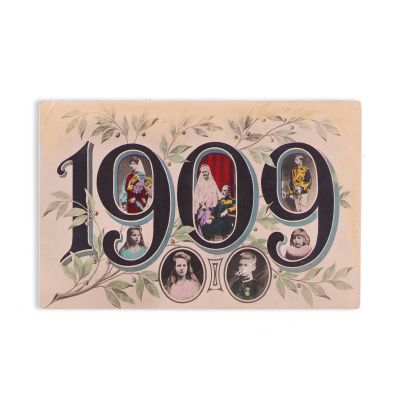 Familia regală, carte poștală omagială, 1909