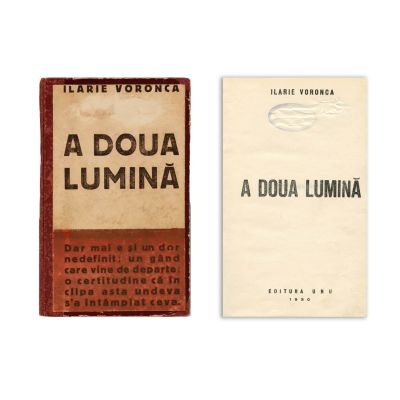 Ilarie Voronca, A doua lumină, 1930, exemplar numerotat